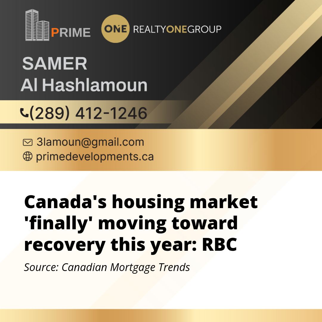 Canada’s housing market ‘finally’ moving toward recovery this year: RBC