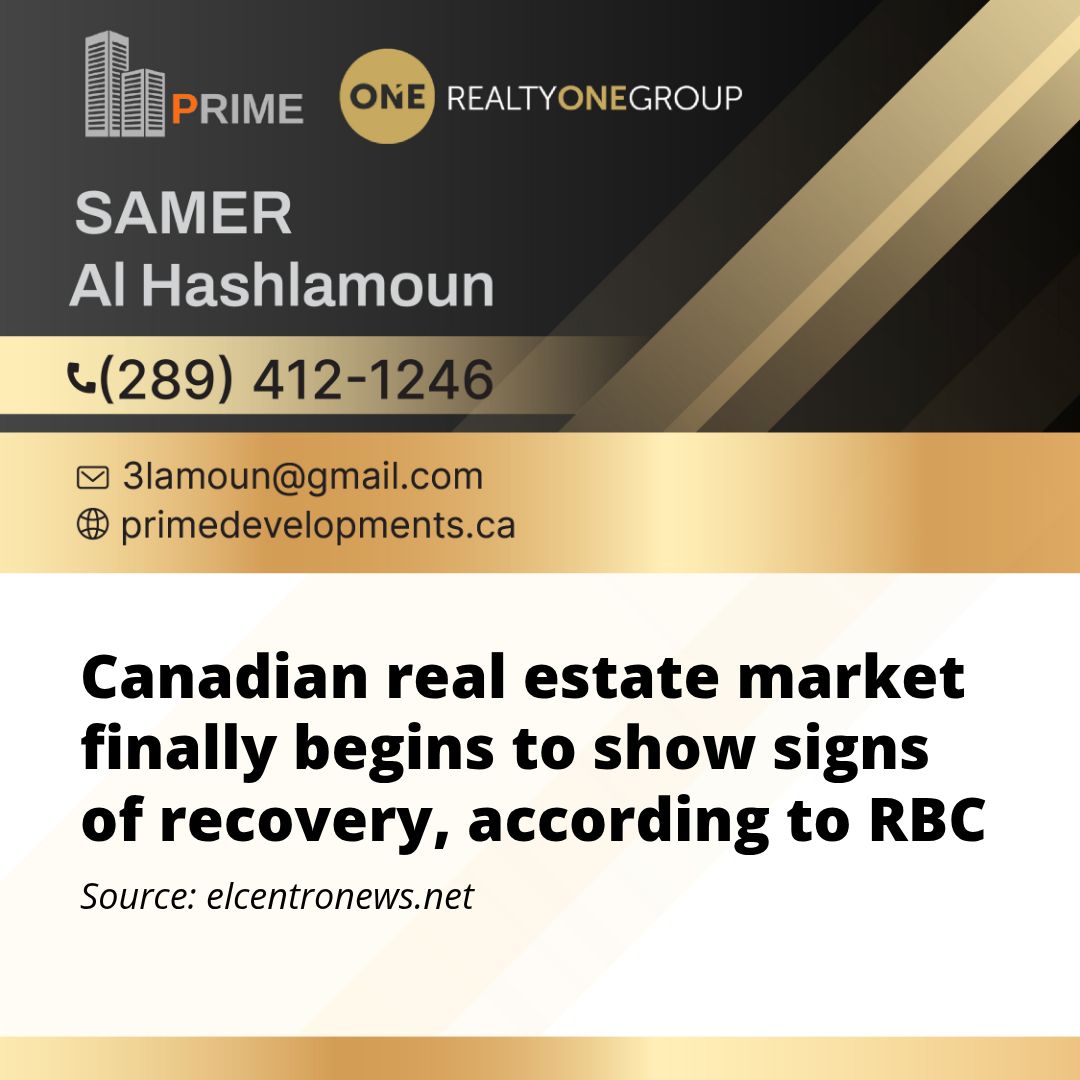 Canadian real estate market finally begins to show signs of recovery, according to RBC